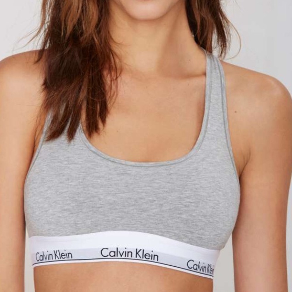 CALVIN KLEIN gray bra